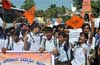 ABVP stages protest against proposed Professional Edn Instructions Act 2006